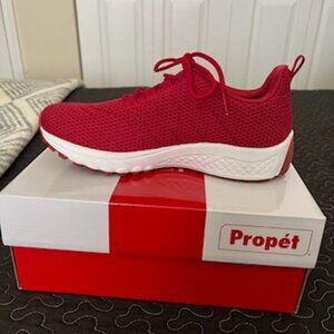 Propet Tour Knit Red Sneaker